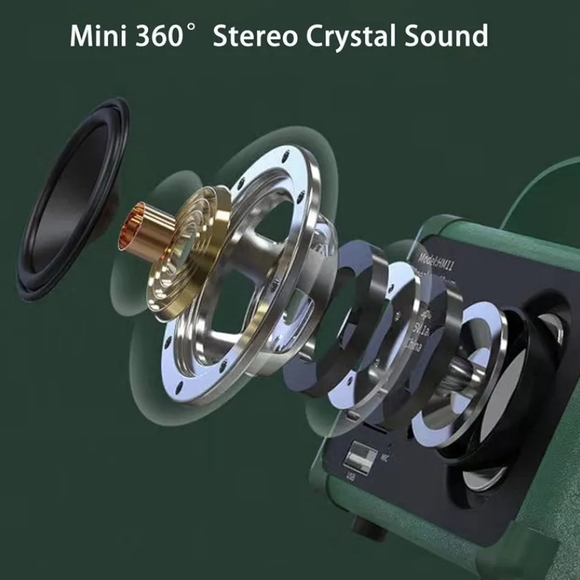 Dosmix Mini Retro Bluetooth Speaker - Picture 6 of 6